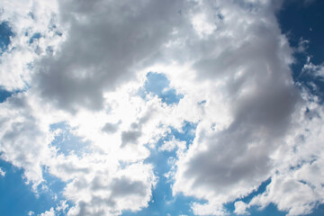 blue sky with clouds