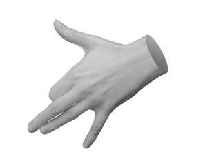 Funny fingers gesture for long live and prosper from star trek, hand sign isolated on white background., transparent cut out PNG