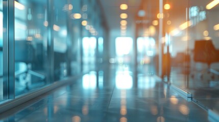 defocus of modern white office