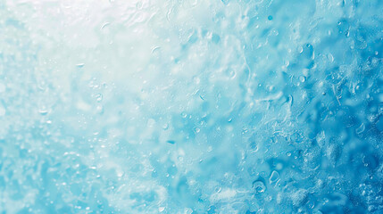 Vibrant Abstract Water Texture - High-Resolution Blue Ice Background with Natural Water Droplets, Perfect for Refreshing and Cool Design Projects