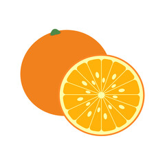 Fruit and Berry collection. Flat style, vegan health food icon. Vector set for package, label, menu. Vector illustration.