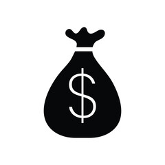 Money savings icon collection. Money, Wallet, piggy bank, coin, money bag or box symbol. Vector Illustration.