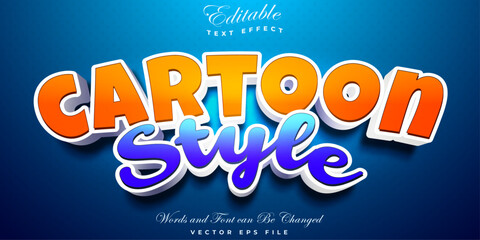Cartoon Editable Text Effect - Cartoon Style theme.