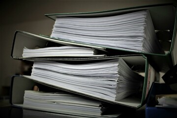 stack of folders