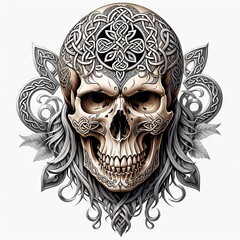 Celtic Skull Ornament
