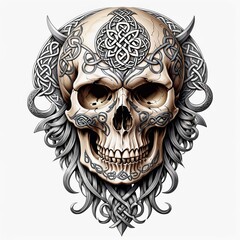 Celtic Skull Ornament