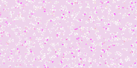 Light pink vector texture with memphis shapes.