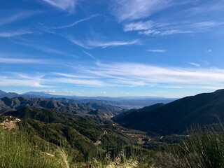 mountains under the blue sky