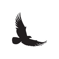 eagle flying silhouette illustration