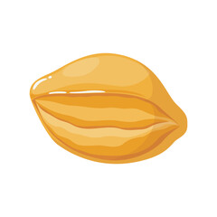 Homemade whole grain and wheat bread baked with yeast dough in flat cartoon style. Isolated bright food vector illustration for bakery poster, banner, card, advertising