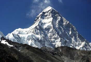 A view of the Mountain K2 in the Himalayas