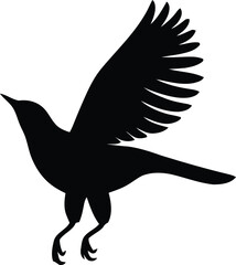 Obraz premium Bird Vector Silhouette Illustration