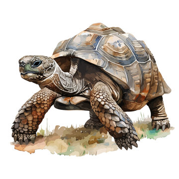 recommend clip art: Watercolor vector of a Tortoise, isolated on a white background, design art, drawing clipart, Illustration painting, Graphic logo, Tortoise vector 