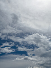 blue sky with storm  clouds