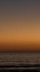 sunset in the sea