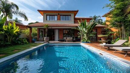 Villa with swimming pool.