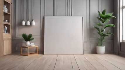 empty room with a wall