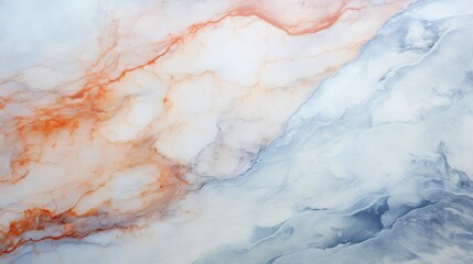 Obraz premium Abstract Marble Texture with Soft Blue and Orange Veins