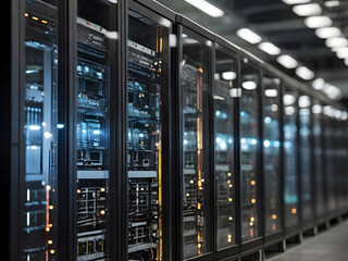 Digital Network and data servers room