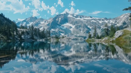 Mountain Lake Reflection