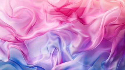 Obraz premium Abstract gradient pastel color colorful background creative watercolor blue waves artistic canvas paints pink streams multi-colored fabric silk wallpaper. Art texture for cards poster design template