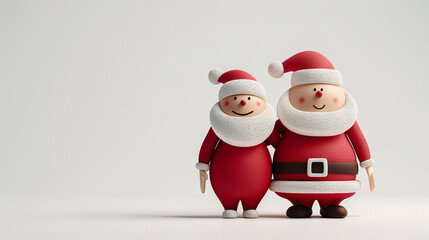 Celebrating Christmas with 3D cartoon figure graphic
