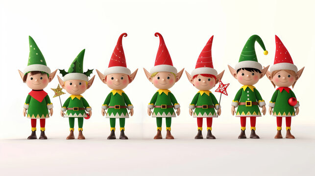Celebrating Christmas with 3D cartoon figure graphic
