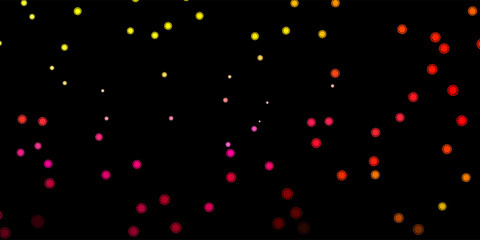 Dark pink, yellow vector texture with disease symbols.