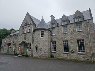 Blair Athol Castle and village, Pitlochry, Scottish Highlands