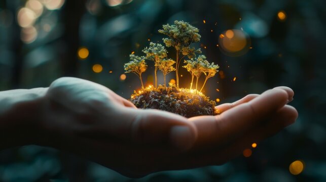 Growing a sustainable future. Discover the power of small actions for a big impact. Witness the beauty of nature and sustainability in this inspiring image.