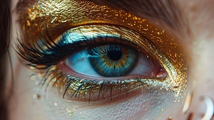 Close-up of beautiful womanish eye