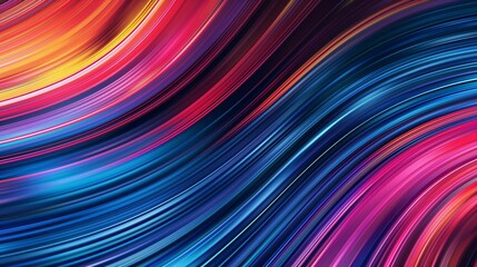 Colorful lines as abstract background header illustration