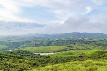 Landscape view of meghalaya in cherrapunji in India. The beautiful mountain of cherrapunji meghalaya state of India.