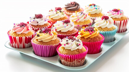 a group on cupcake with multiple colors