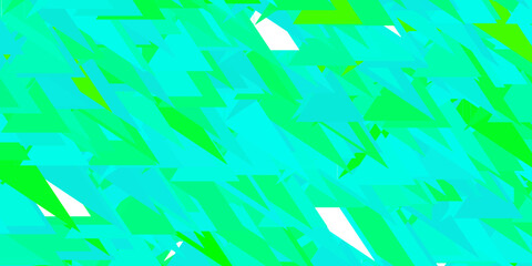 Light green vector layout with triangle forms.