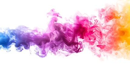 colored smoke in a studio