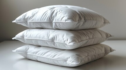 Stack of Three Pillows