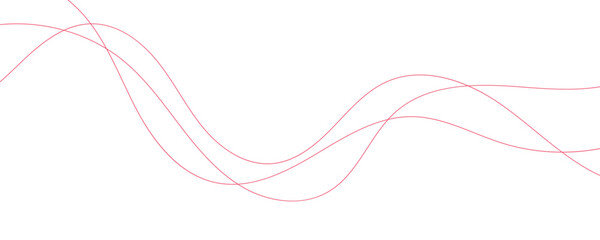 Wave lines vector illustration. Curve wave seamless pattern. Line art striped graphic template.