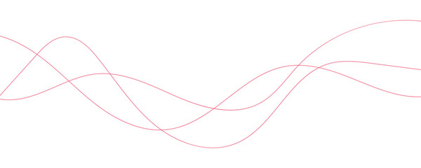 Wave lines vector illustration. Curve wave seamless pattern. Line art striped graphic template.