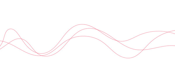 Wave lines vector illustration. Curve wave seamless pattern. Line art striped graphic template.