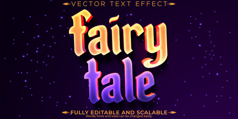 Fairy Tale text effect, editable enchanting and fantasy customizable font style.