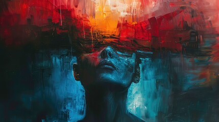 Emotional Resonance: Abstract Depths of Color and Expression