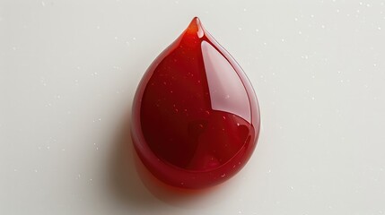 Obraz premium Isolated Blood Droplet: Pure and Pristine