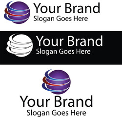 Globe logo mock-up designed for professional or personal use. 