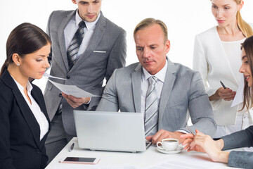 business people table meeting in office