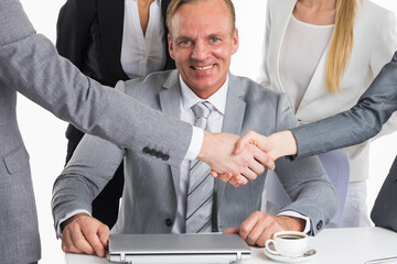 business people table meeting in office
