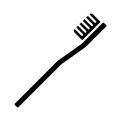 Toothbrush glyph solid icon
