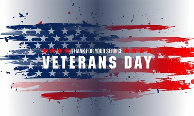 Happy Veterans Day United States of America background vector illustration , Honoring all who served