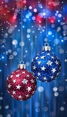 Obraz premium Modern minimalist christmas banner with sleek geometric shapes in a contemporary style