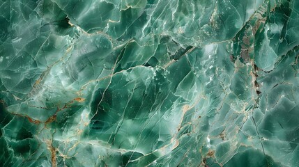 Obraz premium Emerald green marble texture. Abstract background with veins. Natural stone pattern. 